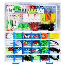 AMSAN 韓國入門款路亞釣魚綜合釣具組, 混合顏色, 600g