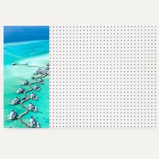 바다15 인테리어 타공판 좌WHITE 60 x 90cm, 1개, 혼합색상