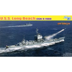 cyber-hobby.com 龍 1:700 USS Long Beach CGN-9 1980 塑料模型戰艦, 1個