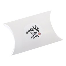 黃氏便當 半月形禮盒 白色 20入 + 新款新年快樂書法貼紙 白色 20入, 混合顏色, 1套