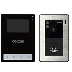 KOCOm 視訊門鈴+攝像頭, 可視電話（KCV-436 黑色）、攝像頭（KC-94）