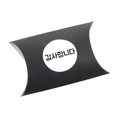 황씨네도시락 반달상자 블랙 30p + 원형 감사합니다 스티커 화이트 30p, 혼합 색상, 1세트