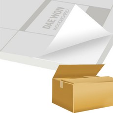 대원우드보드 원단 단면 접착 우드보드 600 x 900 mm, 3mm, 50개입