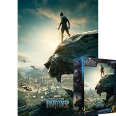 Puzzle Life 拼圖 復仇者聯盟 黑豹出擊 PLM1015 + 專用膠水 + 海報, 1000件, 混合顏色, 1個