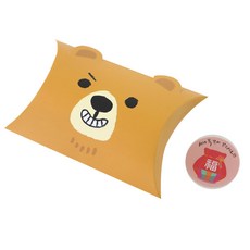 黃氏家族便當 半月盒 熊 10入 + 新年福貼紙 福袋 10入, 混合顏色, 1套