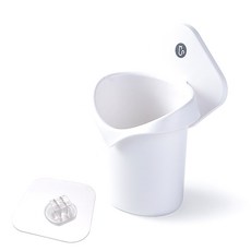 MONACO OLIVE LIVING CAT 免鑽孔瀝水牙刷架, 混合顏色, 1個