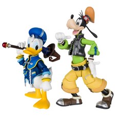 萬代shf 王國之心 唐老鴨 巨菲 2種 動畫公仔, 1套
