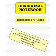 Hexagonal Notebook: 1/4 Inch Hexagons 120 Pages Paperback, Createspace Independent Publishing Platform