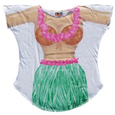 FantasyCoverups 훌라 걸 커버업 티셔츠