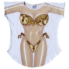 FantasyCoverups 알로하 댄서 커버업 티셔츠