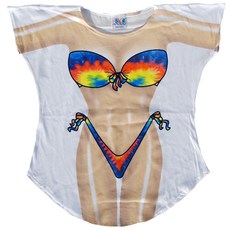 FantasyCoverups 타이 다이 커버업 티셔츠