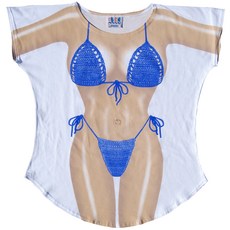 FantasyCoverups 오션 마크라메 커버업 티셔츠