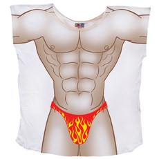 FantasyCoverups 플레임즈 통 가이 커버업 티셔츠