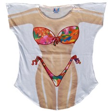 FantasyCoverups 트로피컬 커버업 티셔츠