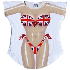 FantasyCoverups 유니온 잭 커버업 티셔츠