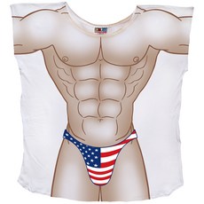 FantasyCoverups 플래그 통 가이 커버업 티셔츠