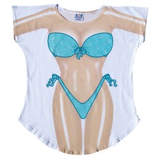 FantasyCoverups 시폼 스파클 커버업 티셔츠