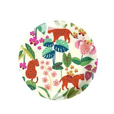 진저 유아 디자인 원형접시 대, 와일드보타니컬, 1개