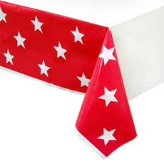 파티팡 라이크 스타 테이블보 레드, 1개입, 1개