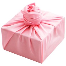 Bom91 611 絲綢單層包袱巾 90 x 90 cm, 玫瑰粉, 1入