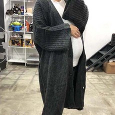 최신마미 임산부 루즈핏 니트가디건