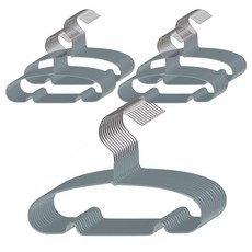 DING DONG PET 防滑衣架 灰色, 50個