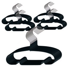 DING DONG PET 防滑衣架 黑色, 50個