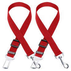 Nature My Pet寵物車用安全帶, 紅色的, 2件