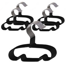 DING DONG PET 防滑衣架 黑色, 50入