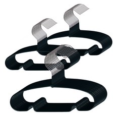 DING DONG PET 防滑衣架 黑色, 30入