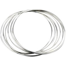 Kingmagic 魔術用品46 圓環 銀色 MASUL02801, 6個