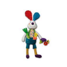 Ebulobo Jeff可活動兔子娃娃, 混色