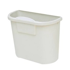 方形掛式垃圾桶, 白色的