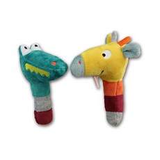 Ebulobo 鱷魚手搖棒+長頸鹿手搖棒, 混色