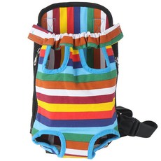 J&C 寵物網眼胸前包, 條紋