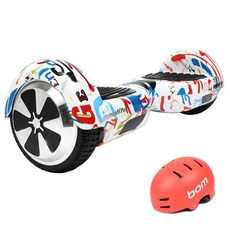 인스타스포츠 이풀리토 전동투휠 화이트패턴 + 멀티어반 헬멧 랜덤 발송, E-PULITO EGEAR10, 혼합 색상, 1개