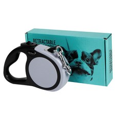 DING DONG PET 寵物狗一鍵式舒適自動牽繩, 灰色