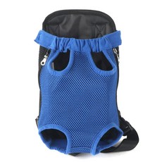 J&C 寵物網眼胸前包, 藍色
