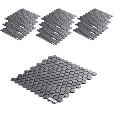 데코파라 DIY용 모자이크 타일 285 x 307 mm, TH23-BLACK, 11개입