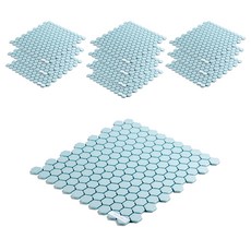 데코파라 DIY용 모자이크 타일 285 x 307 mm, TH23-SBLUE, 11개입