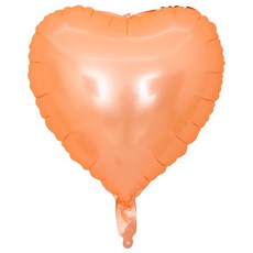捕夢網螢光裝飾鋁箔氣球 45 x 48 cm, 愛心橘色, 40入