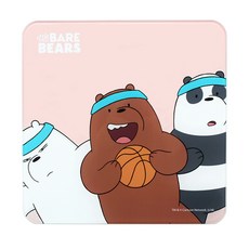 카툰네트워크 위베어베어스 디지털 LED 사각 체중계, 핑크, TS-B8045