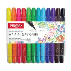 PENMAX 蜘蛛水性筆 12色, 混色, 1套