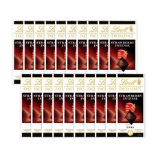 Lindt 瑞士蓮 卓越黑草莓, 100克, 20件