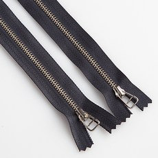 이지텝 3호 니켈지퍼 와이어 17.78cm, 차콜, 2개입