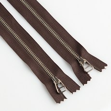 이지텝 5호 니켈지퍼 와이어 40.64cm, 브라운, 2개입