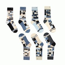 SOLOSOCKS 성인 유니섹스 웨그너 양말 7p