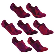 SOLOSOCKS 성인 유니섹스 게리 노 쇼 삭스 발목 양말 7p