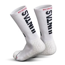 TODO JUNTAS Superlative 雙面防滑半筒襪 氣墊款, 白色