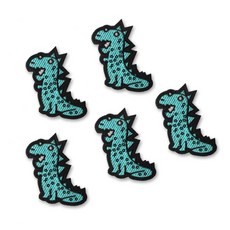 時尚點刺繡 Wapen, 恐龍, 5件